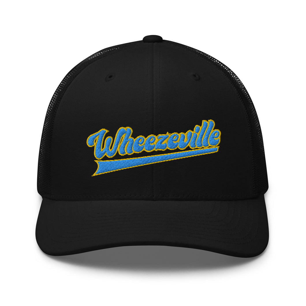 Wheezeville (Blue/Yellow) - Trucker Hat | BC1310